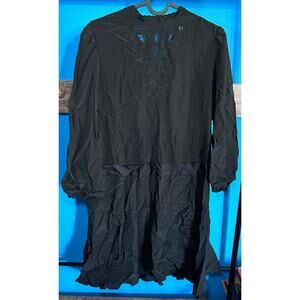 Coach Embroidered Black Dress 2 NWT
